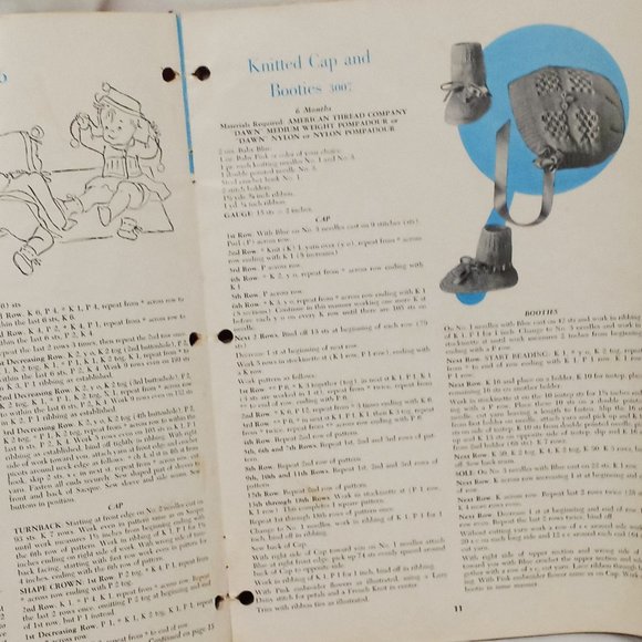 Star Baby Book 130 Crochet for Your Baby Knit Too American Thread Co Vintage - Picture 3 of 7